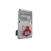 Imagine ORGANIZARE SANTIER  6M IND E1 CABLAT 5P 1X16A 2XSCHUKO IP44