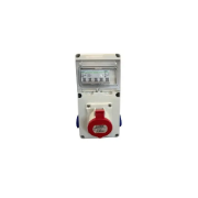 Imagine ORGANIZARE SANTIER  6M IND E1 CABLAT 5P 1X32A 2XSCHUKO IP44
