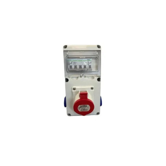 Imagine ORGANIZARE SANTIER  6M IND E1 CABLAT 5P 1X32A 2XSCHUKO IP44