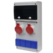 Imagine ORGANIZARE SANTIER IND 5P 2X16A 4XSCHUKO