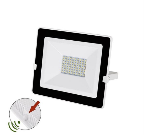 Imagine PROIECTOR "SLIM" 30W SMD LED lumina alba (4000k) alb + fotocelula