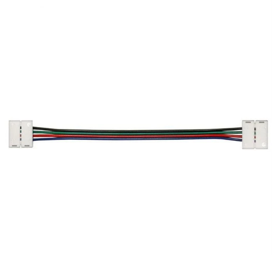 Imagine 2 CONECTORI PENTRU BANDA RGB CU LED CU CABLU (10mm)