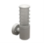 Imagine APLICA INCLINATA ALUMINIU CILINDRICA+GRILAJ GRI IP44 E27