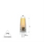 Imagine BEC CU LED SMD 3W 12V G4 ALB RECE dimabil