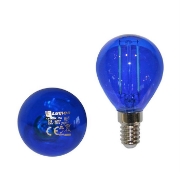 Imagine BEC LED COG 230V "SFERIC" E14 2W LUMINA albastra