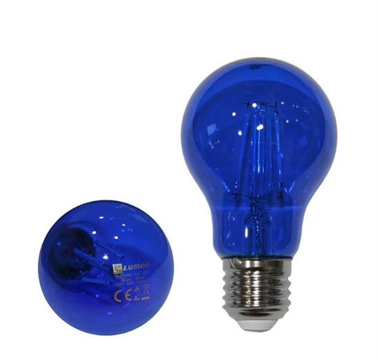 Imagine BEC LED COG 230V TIP "PARA" E27 6W LUMINA albastra