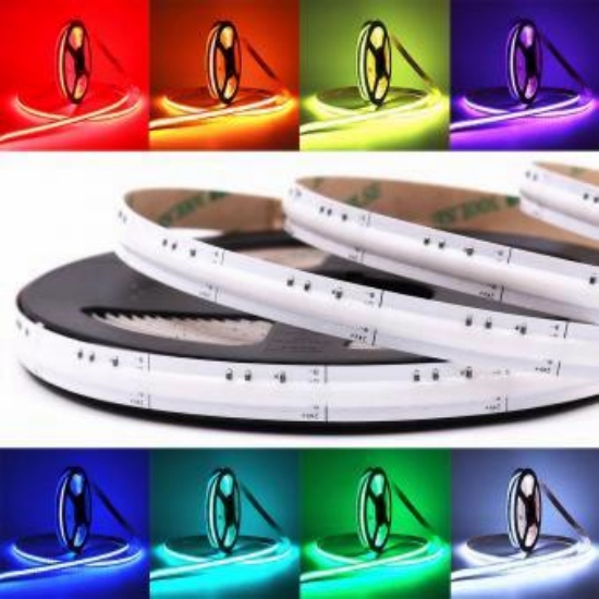 Imagine Bandă LED LCOB 24V IP20 11W/m L.RGB+W 10mm 5m 1210lm/m 30-471110