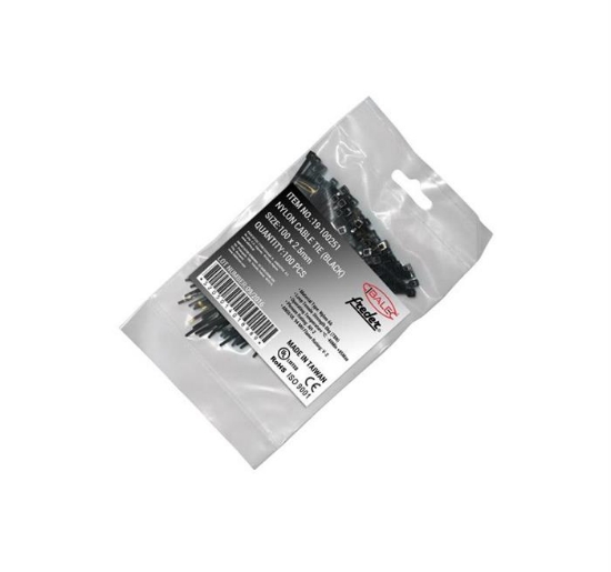 Imagine COLIERE CABLU 120X2.5MM NEGRU
