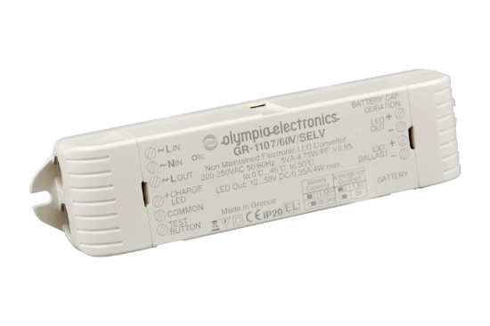 Imagine Convertor 12-58VDC pentru corpuri de iluminat LED cu baterie 4,8V 1,5Ah 3h 0,9W