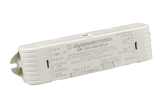 Imagine Convertor 50-100VDC pentru corpuri de iluminat LED cu baterie 4,8V 3Ah 2W