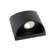 Imagine CORP 6911 "OVAL" cu LED 2x3W - NEGRU