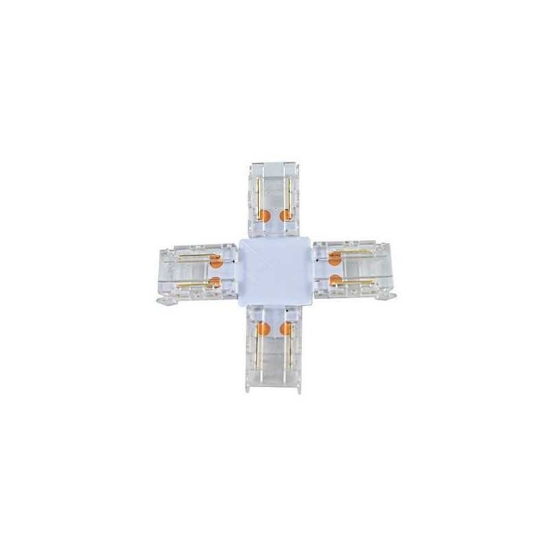Imagine CONECTOR CRUCE + PENTRU BANDA LED COB (8mm)