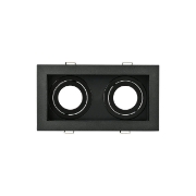 Imagine Carcasa negru patrat pt 2xGU10 neechipat Beta RS2 BR-BH03-05031