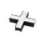 Imagine Imbinare "+" metalic MINI - negru - 3000k - 10,5W 1260lm - dimabil