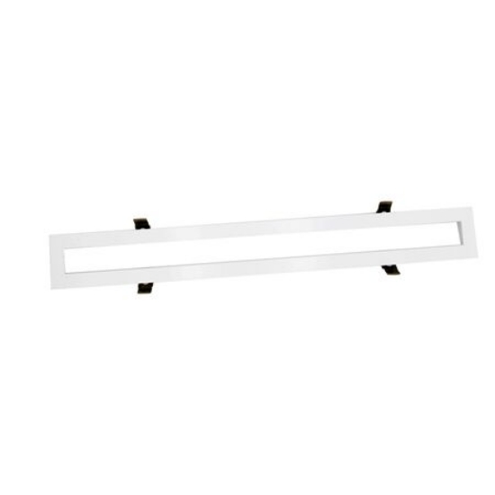 Imagine Rama montaj incastrat in rigips pentru corp SLIM de 18W - alba 630x107