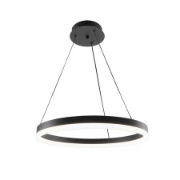 Imagine Lampă suspendată LED 35W 3CCT 2450lm rotundă neagră dimabilă cu telecomandă HARVEY HOROZ  019-083-0035/BLK