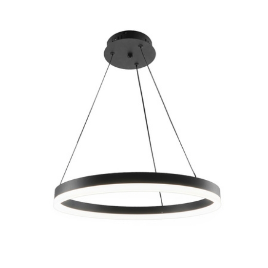 Imagine Lampă suspendată LED 35W 3CCT 2450lm rotundă neagră dimabilă cu telecomandă HARVEY HOROZ  019-083-0035/BLK