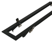 Imagine Rama montaj incastrat in rigips pentru corp de 36W - neagra 1230x107