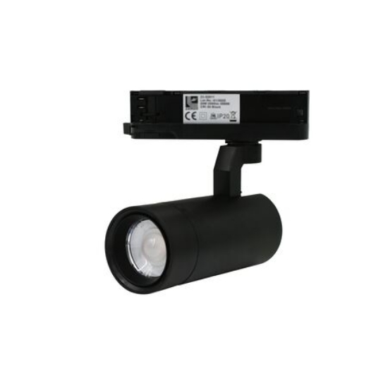 Imagine Spot cu LED 40w pentru sina 230V lumina calda 20o…60o- negru