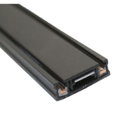 Imagine Sina din aluminiu aparenta - L:1m - neagra