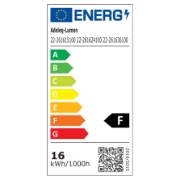 Imagine Spot dublu cu LED 2x8w pentru sina 40VDC lumina calda - negru
