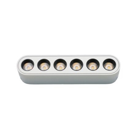 Imagine Corp (lentile la 36 grade) cu LED 6w pentru sina 40VDC lumina calda - alb