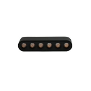 Imagine Corp (lentile la 36 grade) cu LED 6w pentru sina 40VDC lumina calda - negru