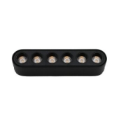 Imagine Corp (lentile la 36 grade) cu LED 6w pentru sina 40VDC lumina alba - negru