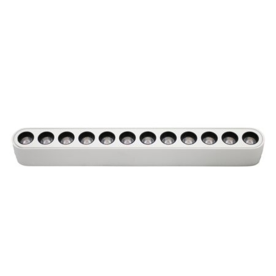 Imagine Corp (lentile la 36 grade) cu LED 12w pentru sina 40VDC lumina calda - alb