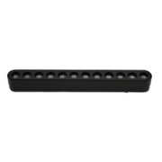 Imagine Corp (lentile la 36 grade) cu LED 12w pentru sina 40VDC lumina calda - negru