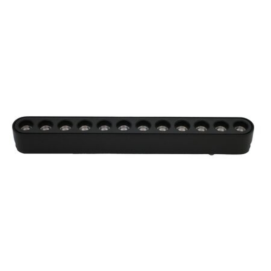 Imagine Corp (lentile la 36 grade) cu LED 12w pentru sina 40VDC lumina calda - negru
