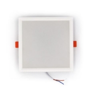 Imagine Corp patrat SLIM alb "ST" cu led 15W lumina calda D:142x142mm (sistem incorporat)