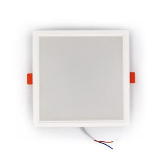 Imagine Corp patrat SLIM alb "ST" cu led 15W lumina alba D:142x142mm (sistem incorporat)