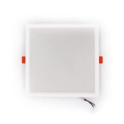 Imagine Corp patrat SLIM alb "ST" cu led 20W lumina rece D:168x168mm (sistem incorporat)