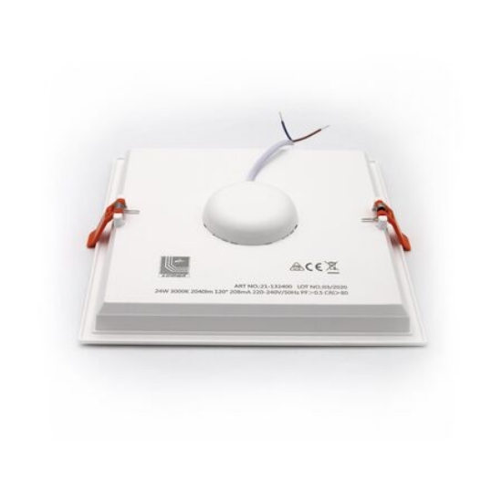 Imagine Corp patrat SLIM alb "ST" cu led 24W lumina alba D:218x218mm (sistem incorporat)