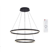 Imagine Lustra led 88 W, 3CCT, dimabil, Telecomanda, 6160 lm, Negru, 60x120 cm 019-083-0088 
