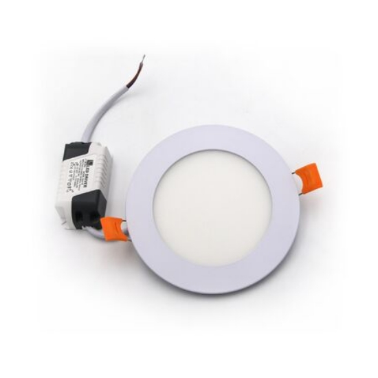 Imagine Corp rotund SLIM alb "ST" cu led 6W lumina alba D:120mm