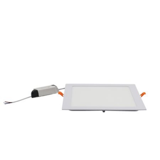 Imagine Corp patrat SLIM alb "ST" cu led 24W lumina calda D:225x225mm