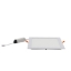 Imagine Corp patrat SLIM alb "ST" cu led 24W lumina calda D:225x225mm