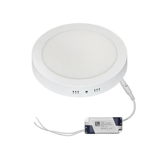 Imagine Corp rotund SLIM alb "PT" cu led 18W lumina calda D:225mm