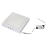 Imagine Corp patrat SLIM alb "PT" cu led 18W lumina rece D:220x220mm