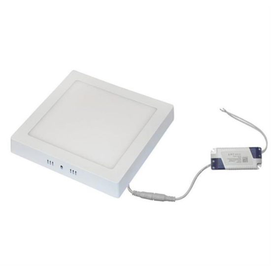 Imagine Corp patrat SLIM alb "PT" cu led 18W lumina rece D:220x220mm