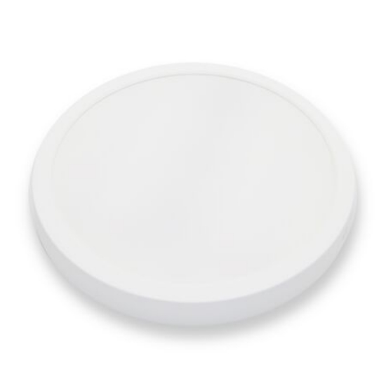 Imagine Plafoniera rotunda din plastic alba cu led 18W lumina alba - IP20