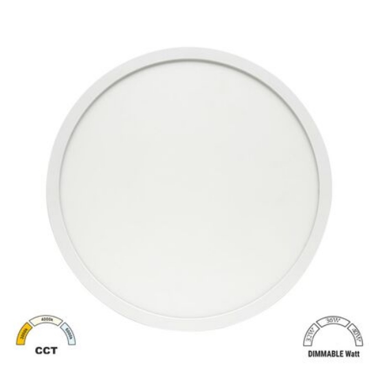 Imagine Plafoniera rotunda alba cu LED CCT 32W-36W-40W - IP40