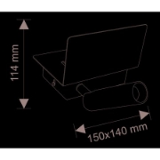Imagine Aplica 3w & spot 3w % USB cu led lumina calda 230V - negru