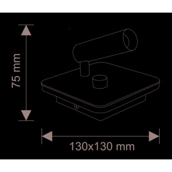 Imagine Aplica 3w & spot 6w cu led lumina calda 230V - alb
