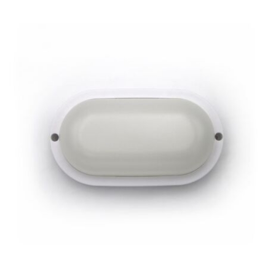 Imagine Aplica ovala alba cu led 12W lumina alba - IP54