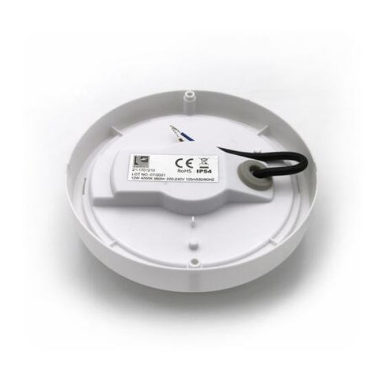 Imagine Plafoniera rotunda alba cu led 18W lumina alba - IP54