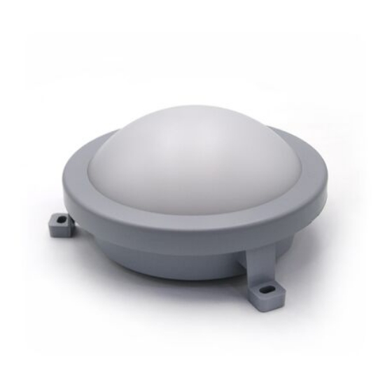 Imagine Corp-aplica rotunda gri cu led 6W lumina alba 230V - IP54